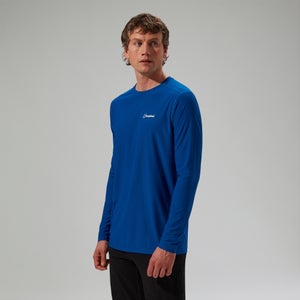 Men's 247 Crew Long Sleeve Tech Tee - Blue