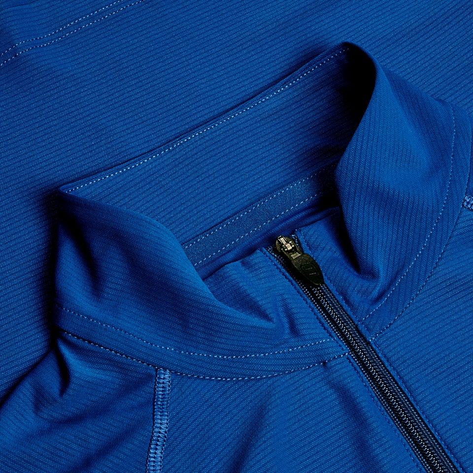 Women's 247 Half Zip Long Sleeve Tech Tee - Blue