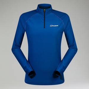 Women's 247 Half Zip Long Sleeve Tech Tee - Blue
