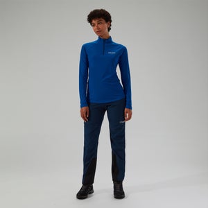 Women's 247 Half Zip Long Sleeve Tech Tee - Blue