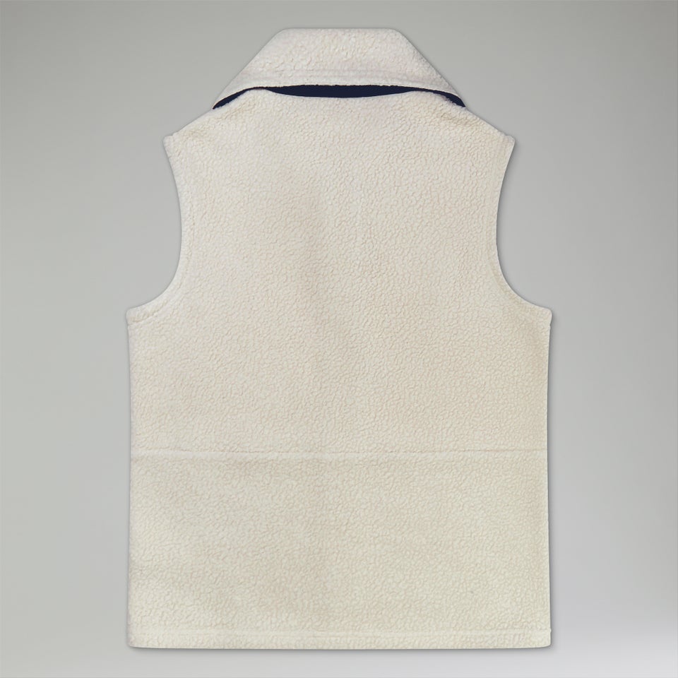 Unisex Rhynie Aztec Fleece Gilet - Grey/Blue