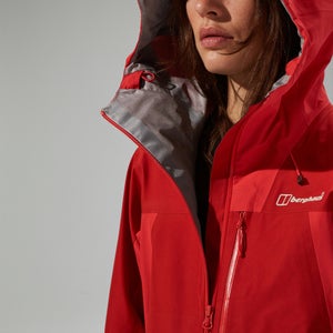 Wasserdichte Ridge-Seeker Damen-Gore-Tex Jacke - Rot