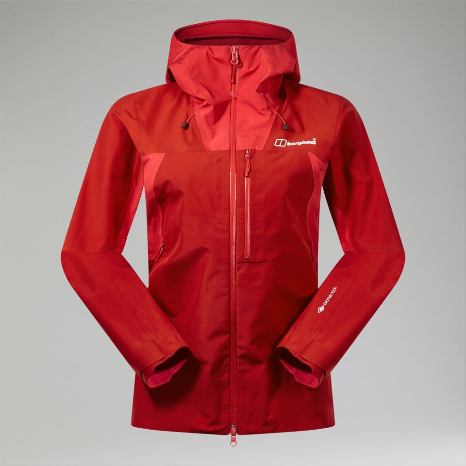 Wasserdichte Ridge-Seeker Damen-Gore-Tex Jacke - Rot