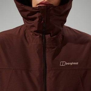 Isolierte wasserdichte Deluge Pro 3.0 Damen-Jacke - Braun