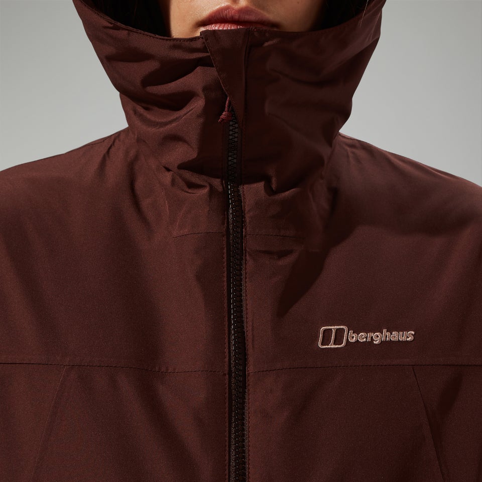 Isolierte wasserdichte Deluge Pro 3.0 Damen-Jacke - Braun