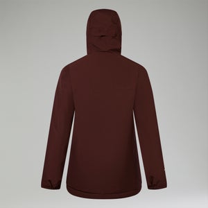 Isolierte wasserdichte Deluge Pro 3.0 Damen-Jacke - Braun