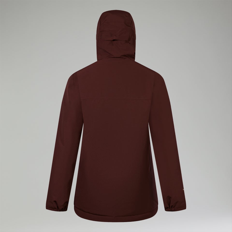 Isolierte wasserdichte Deluge Pro 3.0 Damen-Jacke - Braun