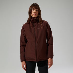 Isolierte wasserdichte Deluge Pro 3.0 Damen-Jacke - Braun
