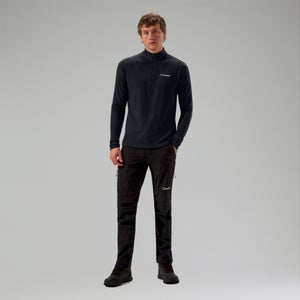 Halb-Zip Ivyhill Herren-Top - Schwarz