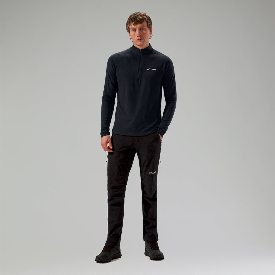 Halb-Zip Ivyhill Herren-Top - Schwarz