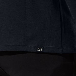 Halb-Zip Ivyhill Herren-Top - Schwarz