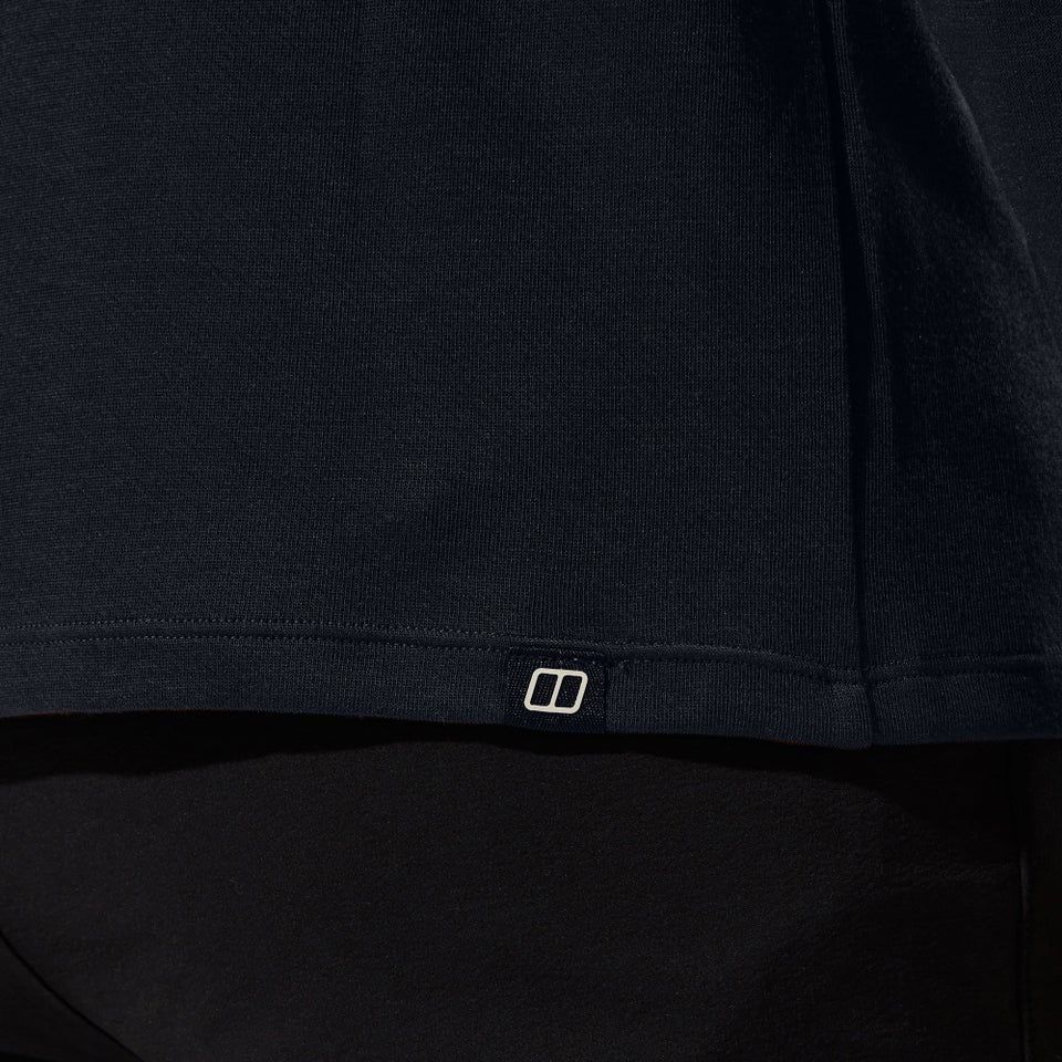 Halb-Zip Ivyhill Herren-Top - Schwarz