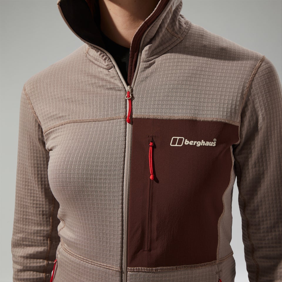 Women's Ridge-Hiker Hooded Jacket - Grey/Brown