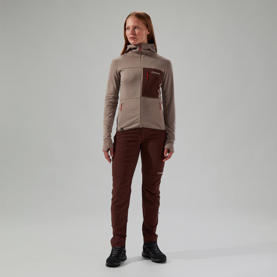 Women's Ridge-Hiker Hooded Jacket - Grey/Brown