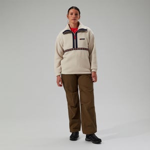 Halb-Zip-Fleece Rhynie Aztec Unisex-Jacke - Grau/Blau