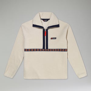 Halb-Zip-Fleece Rhynie Aztec Unisex-Jacke - Grau/Blau