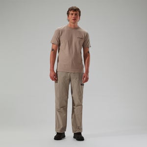 Men's Cheviot Box Logo Short Sleeve T-Shirt - Grey