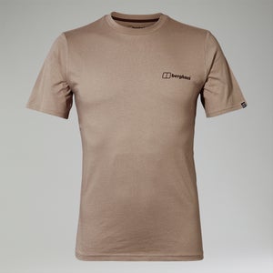 Men's Cheviot Box Logo Short Sleeve T-Shirt - Grey