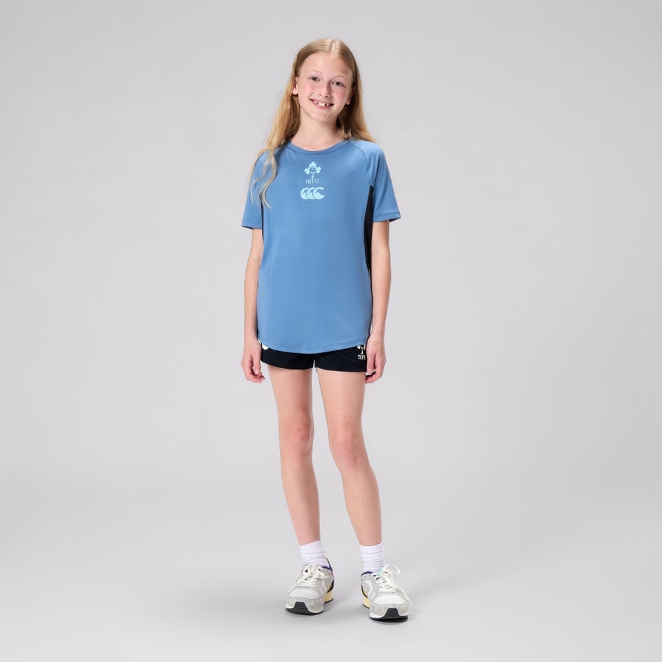 Junior Unisex Ireland Superlight Training Tee Blue/Black