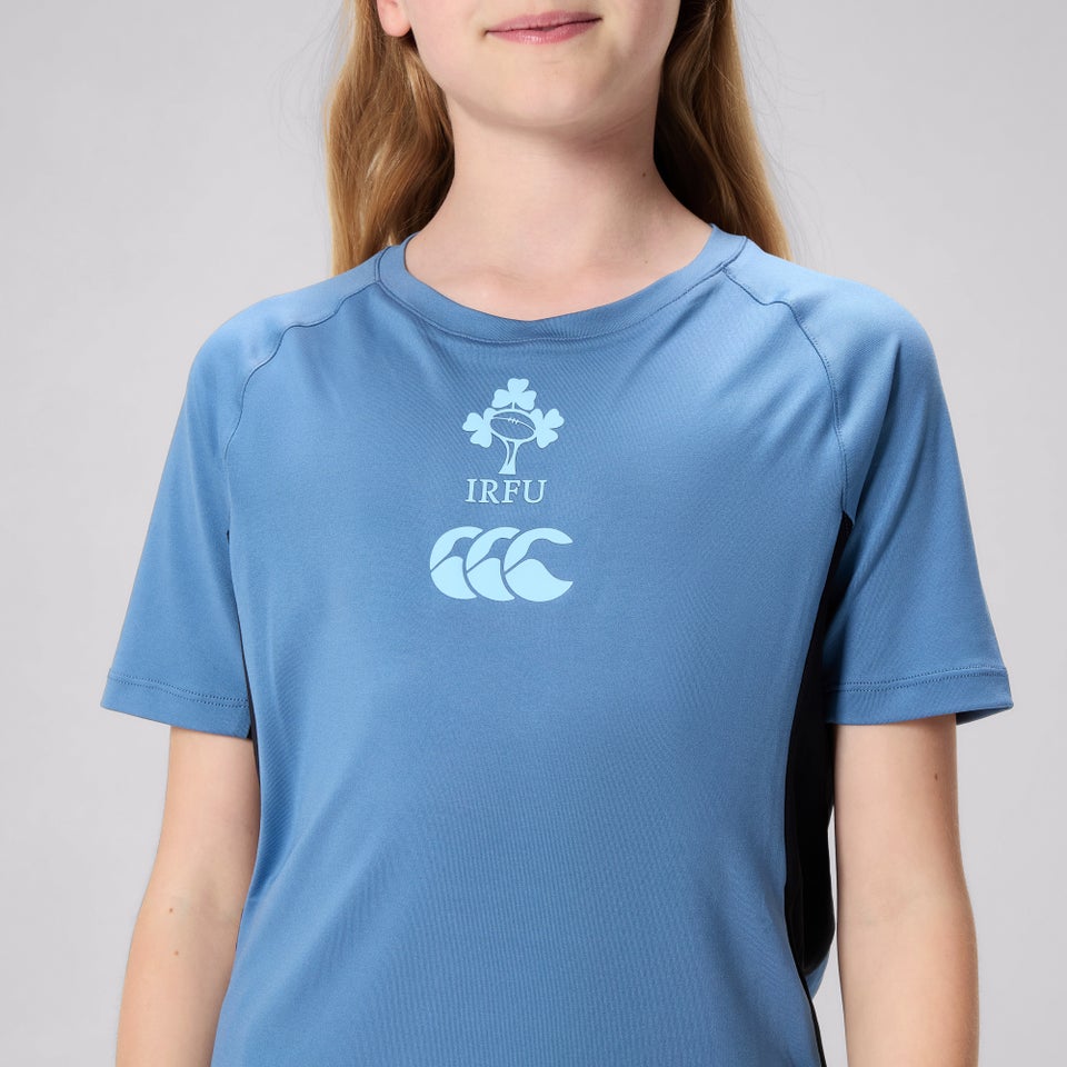 Junior Unisex Ireland Superlight Training Tee Blue/Black