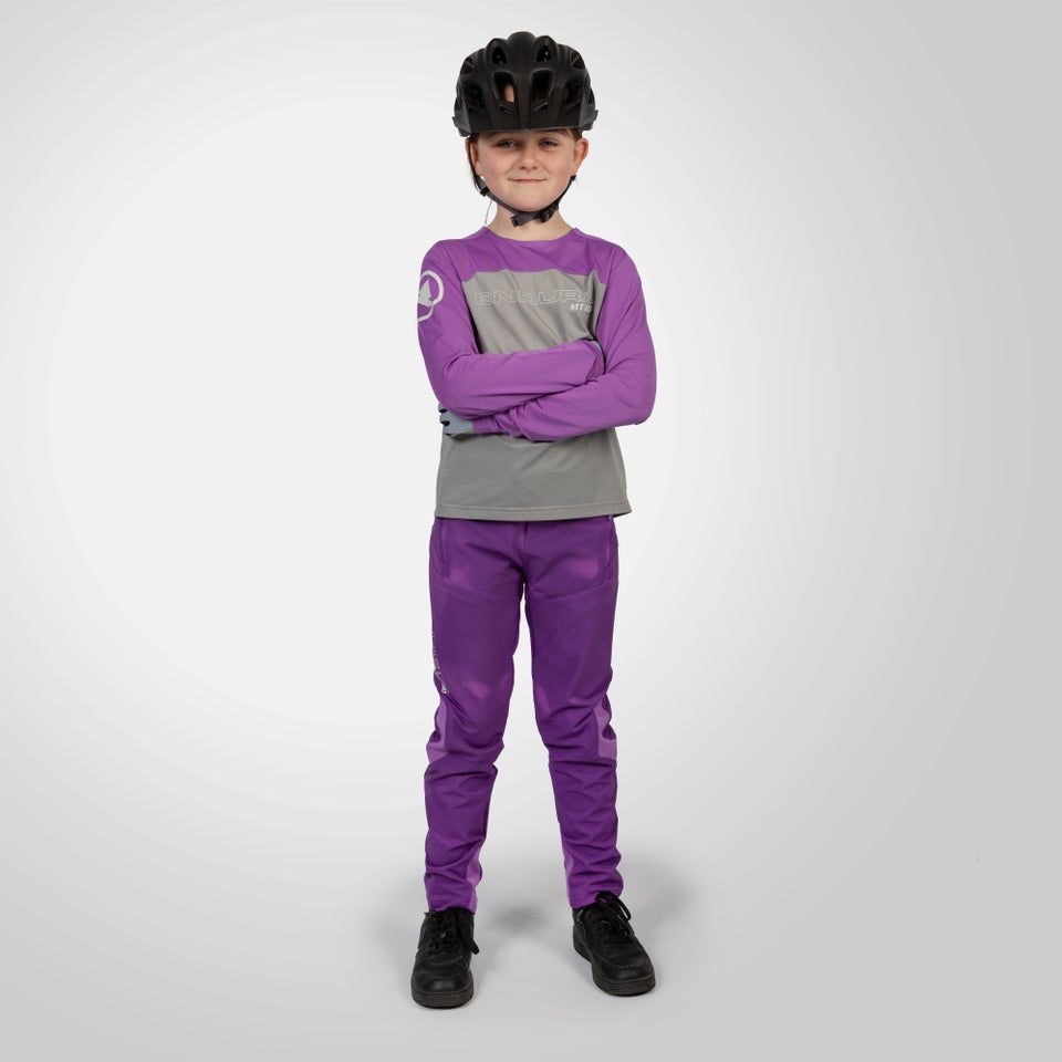 Kids MT500 Burner L/S Jersey - Thistle