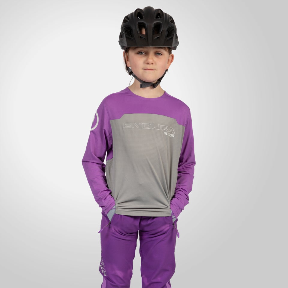Kids MT500 Burner L/S Jersey - Thistle
