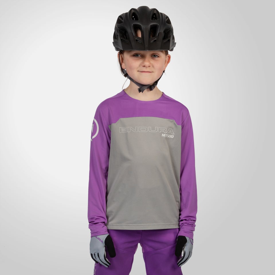Kids MT500 Burner L/S Jersey - Thistle