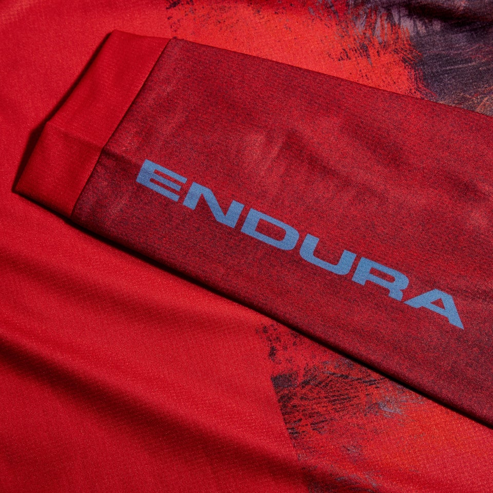 Women's Ltd Tropical L/S Tee - Pomegranate