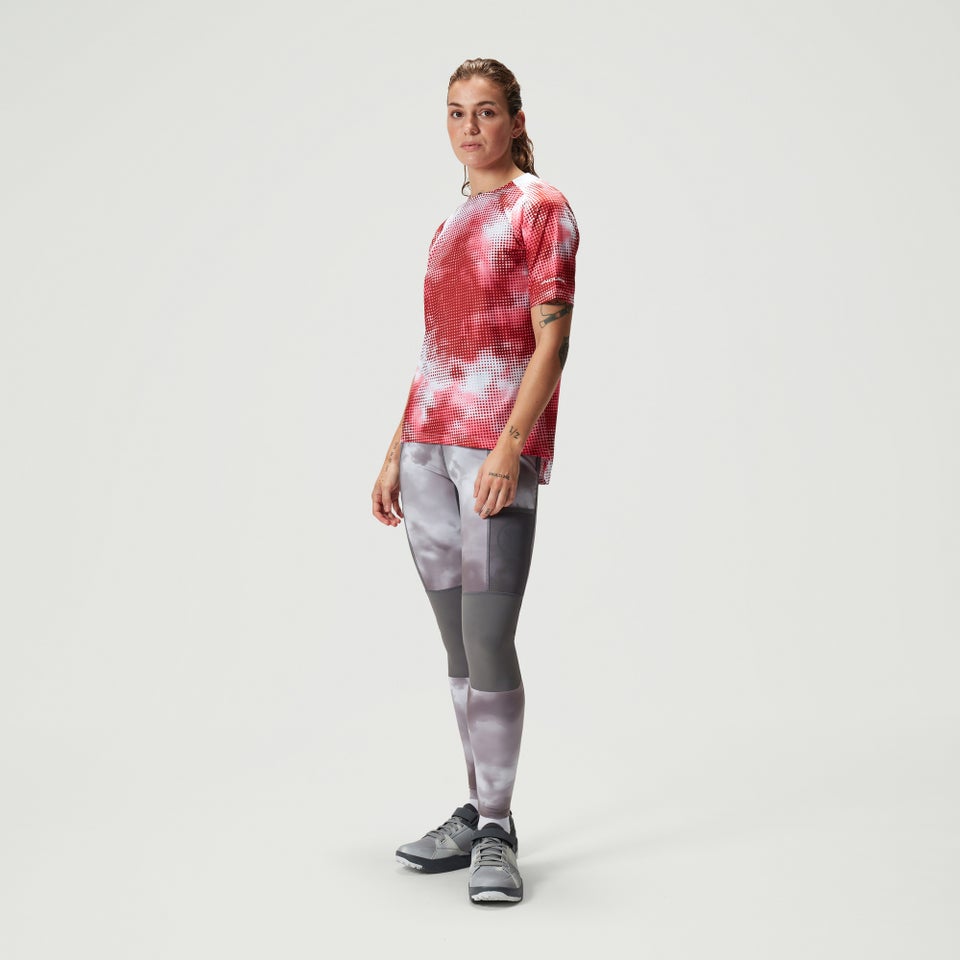 Damen Pixel Cloud T-Shirt LTD - Granatapfel