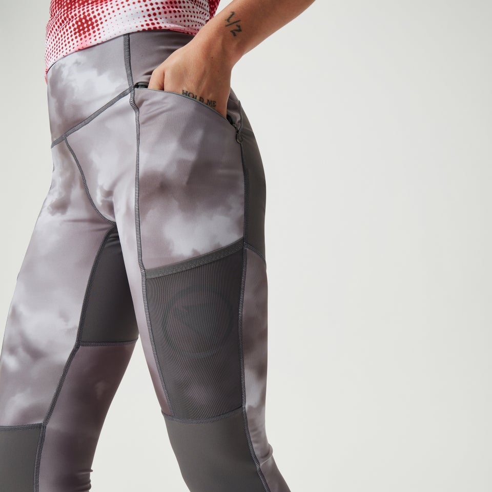 Damen SingleTrack Legging Eintöniges - Grau