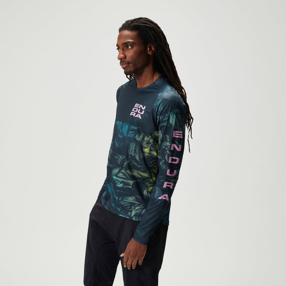 Men's Ltd Tropical L/S Tee - Gray