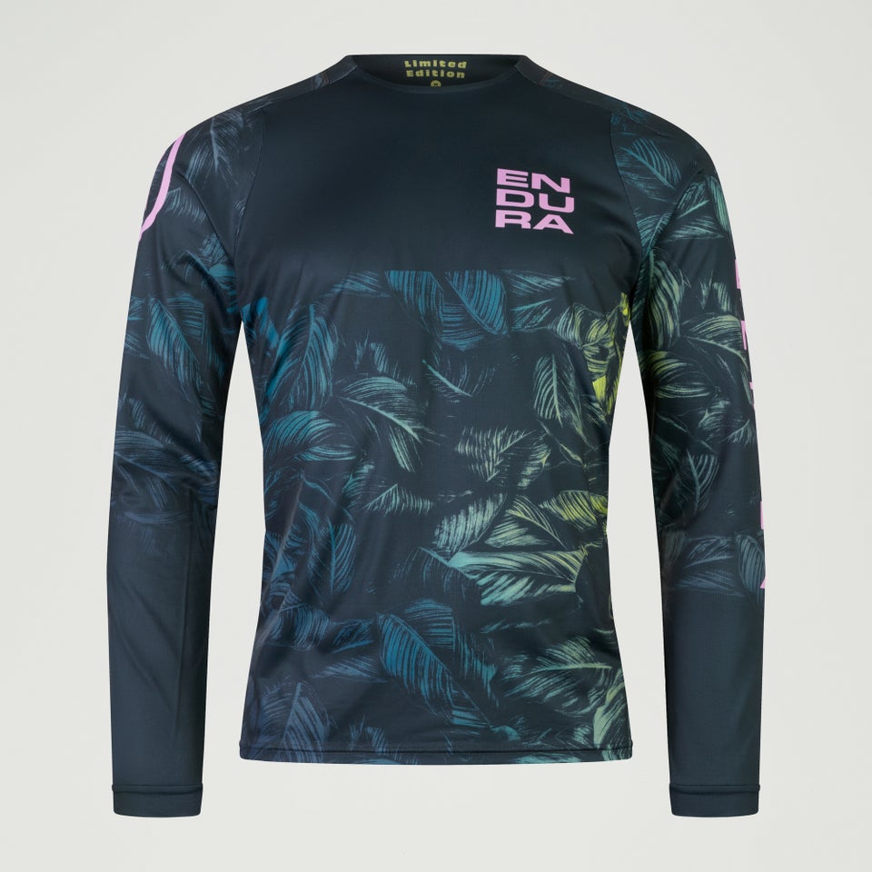Men's Ltd Tropical L/S Tee - Gray