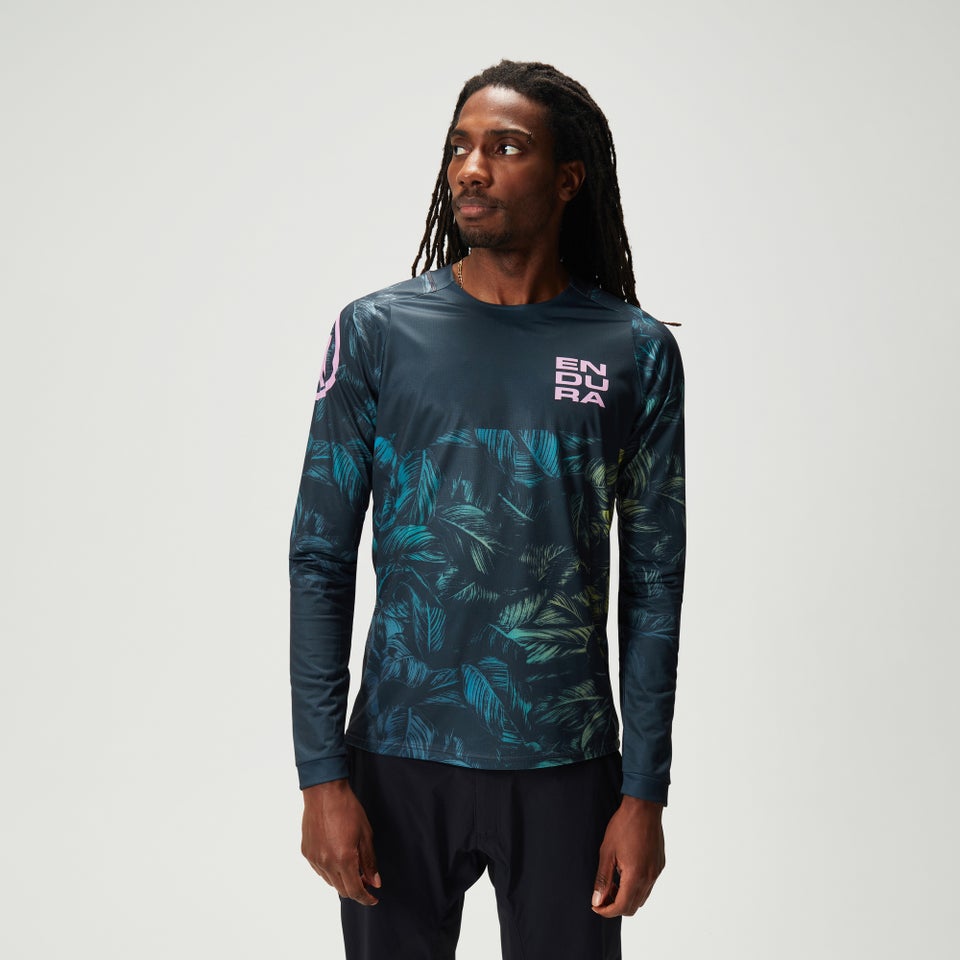 Men's Ltd Tropical L/S Tee - Gray