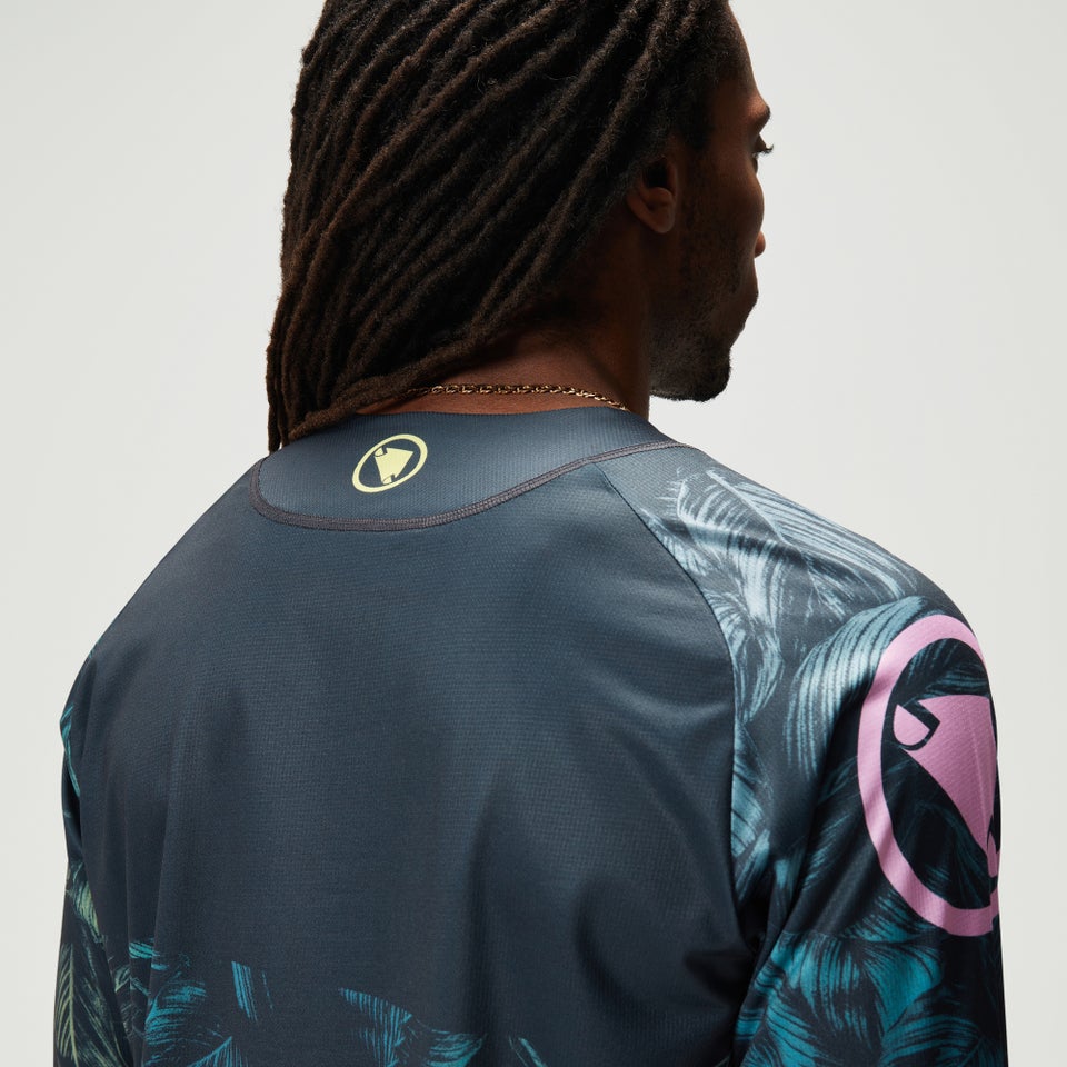 Men's Ltd Tropical L/S Tee - Gray