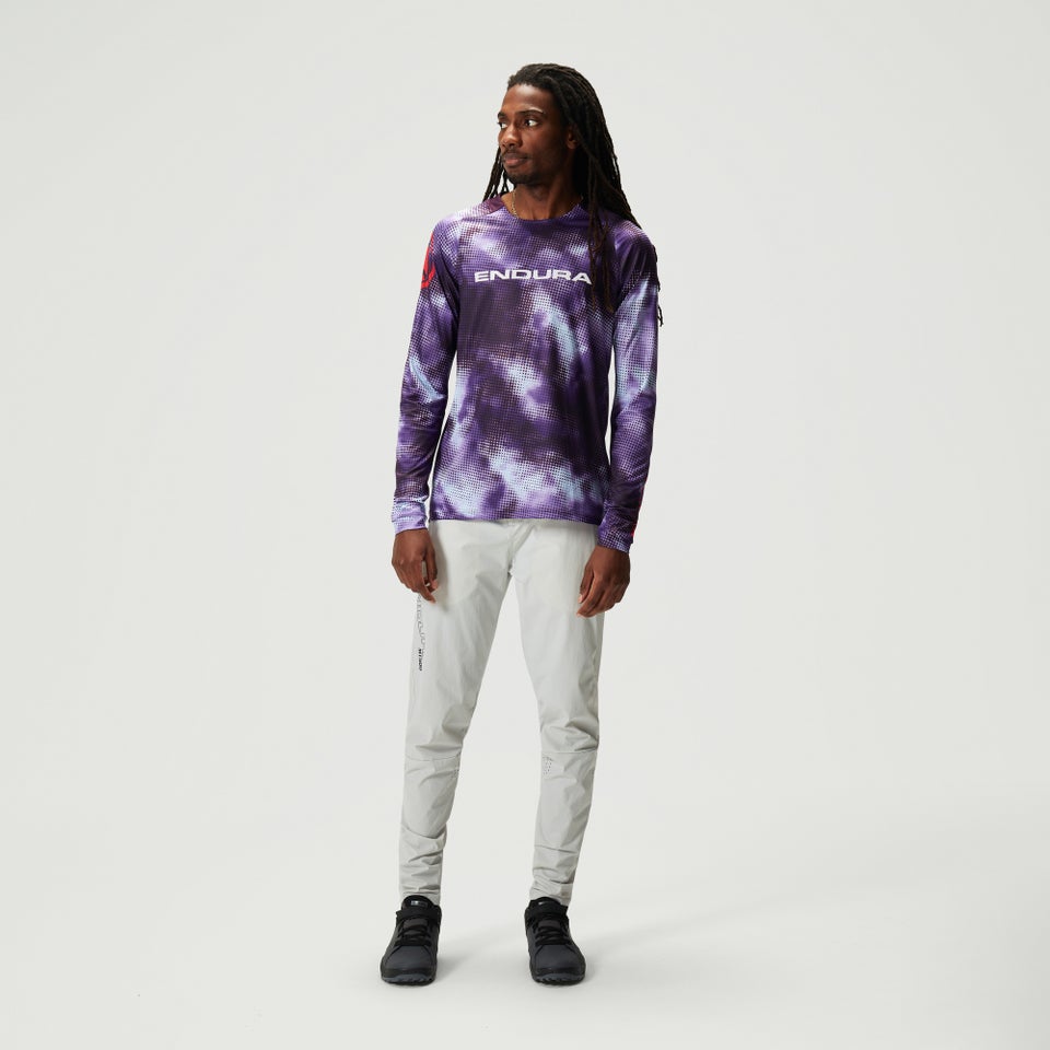 Men's Ltd Pixel Cloud L/S Tee - Thistle