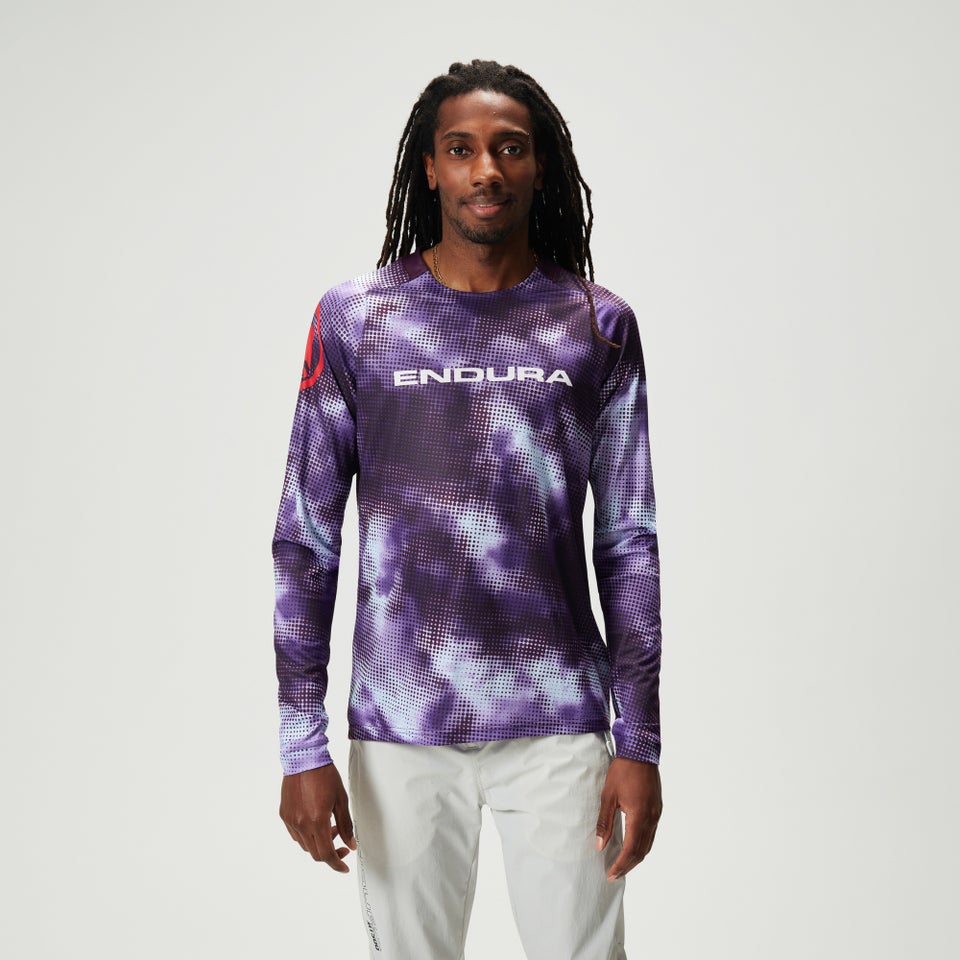 Men's Ltd Pixel Cloud L/S Tee - Thistle