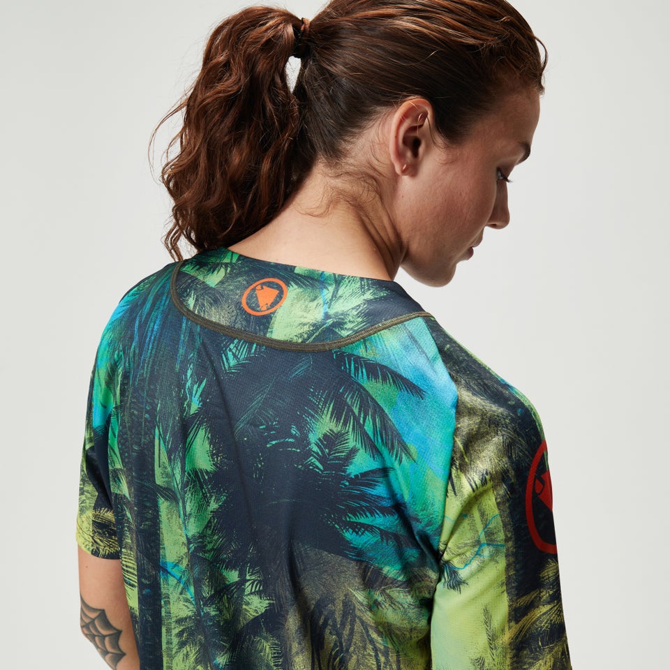 Women's Ltd Tropical S/S Tee - Ghillie Green