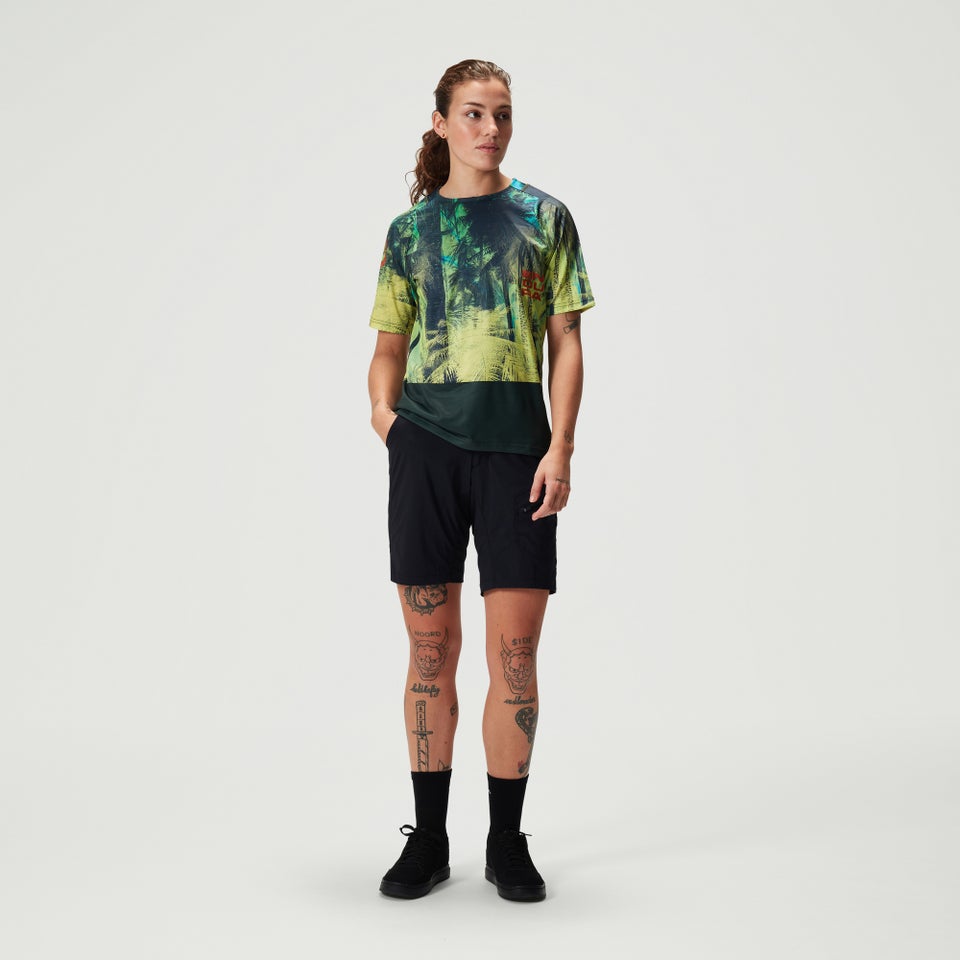 Women's Ltd Tropical S/S Tee - Ghillie Green