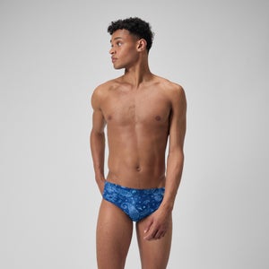 Men's Printed One Brief Blue