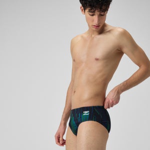Men's Space Train Brief Green/Navy