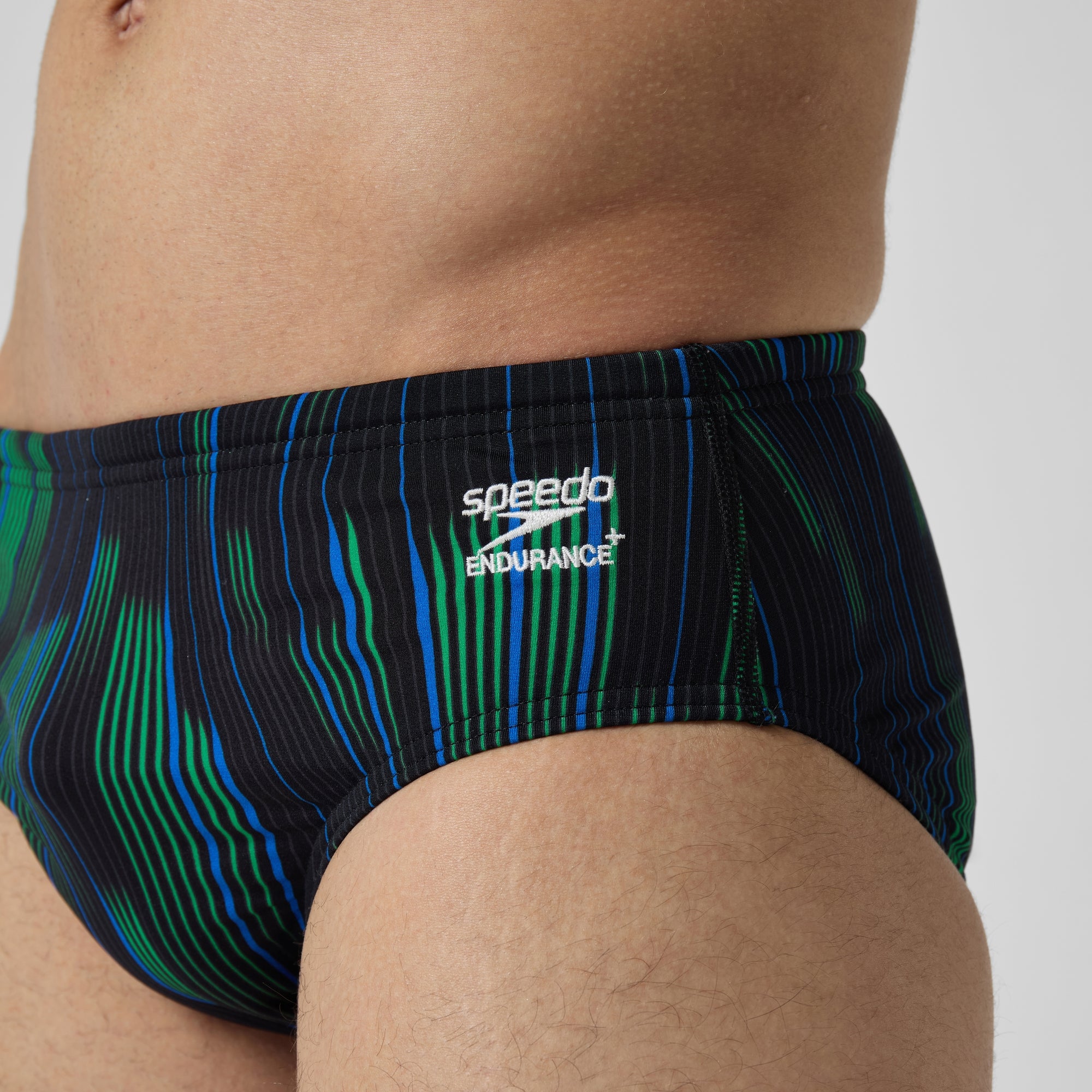 Men's Space Train Brief Green/Navy | Speedo USA
