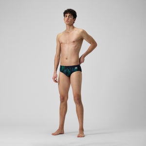 Men's Space Train Brief Green/Navy