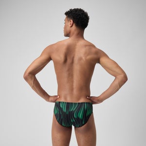 Caleçon boxeur ajusté boxeur ajusté Space Train pour hommes, vert/noir