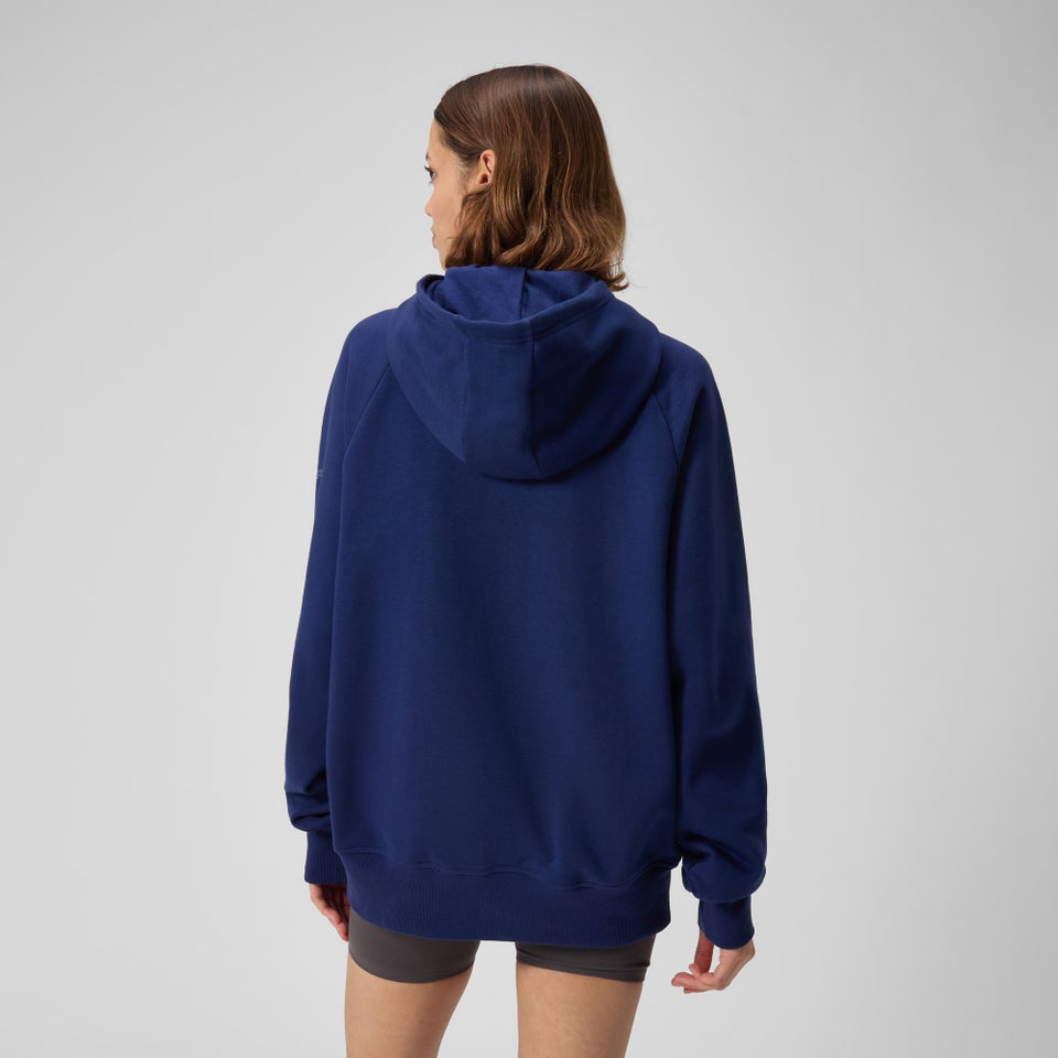 Chandail à capuche en polaire unisexe, bleu marine