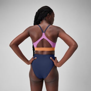 Damen Oberteil im Farbblock-Design Blau