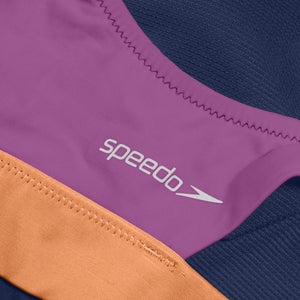 Damen Oberteil im Farbblock-Design Blau