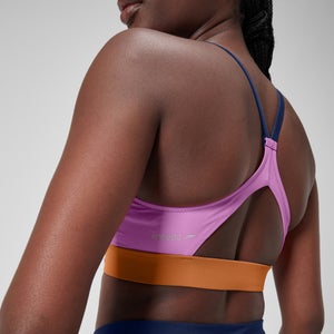 Damen Oberteil im Farbblock-Design Blau