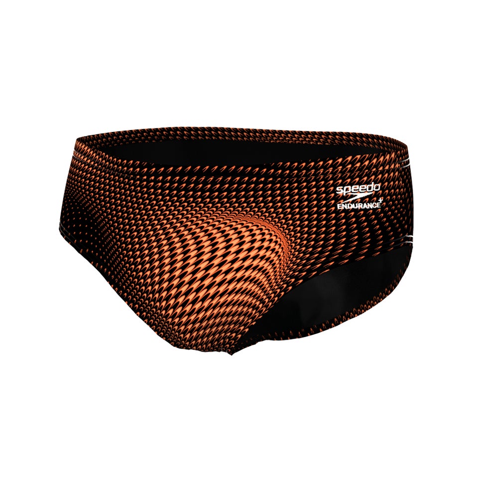 Men's Flow Brief Black/Orange