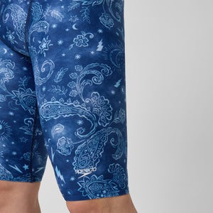Men's Printed Jammer Blue