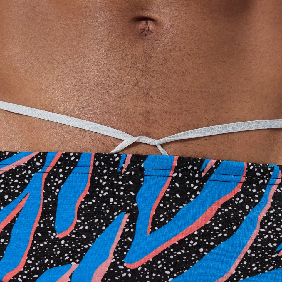Men's Printed One Brief Blue/Black